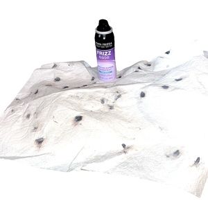 💡INK SPOTS? Use Frizz Ease and Paper Towels!